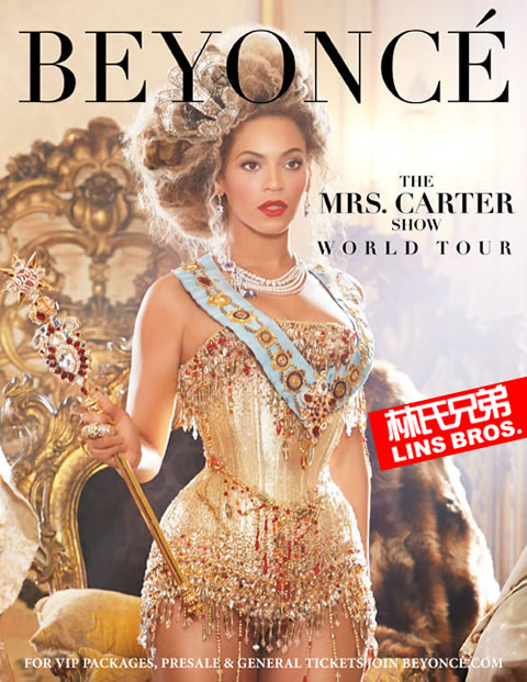 Beyonce的The Mrs. Carter Show世界巡回演唱会首场歌曲名单 (24首)