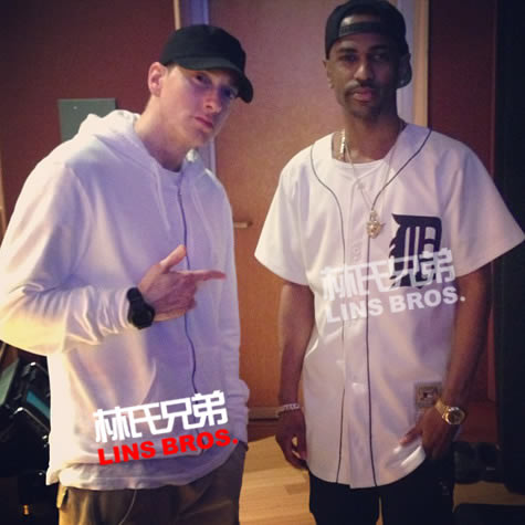 Eminem 和底特律老乡Big Sean在录音室里待上整整12个小时..合作歌曲早晚将发布