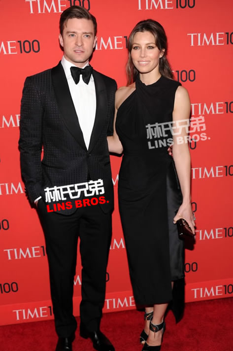 Justin Timberlake和妻子Jessica Biel在时代杂志100大影响力人物活动红地毯 (12张照片)