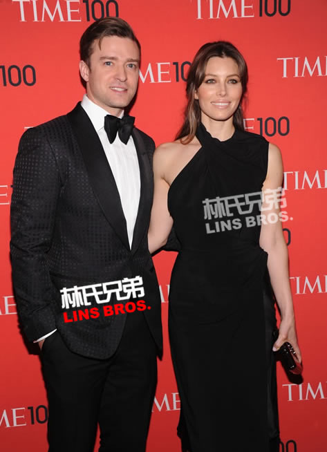 Justin Timberlake和妻子Jessica Biel在时代杂志100大影响力人物活动红地毯 (12张照片)