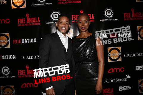 Will Smith史密斯和老婆Jada参与电影纪录片Free Angela发布会 (8张照片)