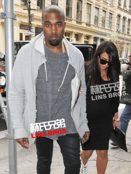 KimYe!!  好男人Kanye West与怀孕女友卡戴珊重聚在纽约...购物 (12张照片)