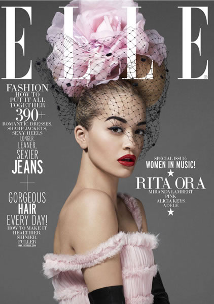 Rita Ora变成米老鼠登上ELLE杂志Women In Music期刊封面 (5张照片)