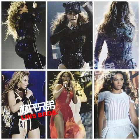 Beyonce首场百变造型炸开2013 The Mrs. Carter Show World巡回演唱会 (14张照片)