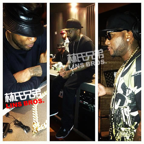 Young Jeezy, Usher重新联合回归录音室 (4张照片)