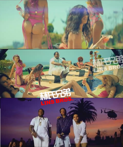 夏天来了! Chris Brown, Wiz Khalifa客串Sean Kingston新专辑单曲Beat It官方MV (视频)