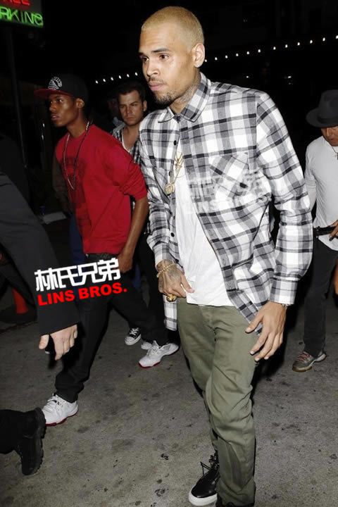 Chris Brown和前女友Karrueche洛杉矶庆祝生日，Rihanna正在纽约..(13张照片)