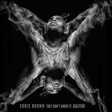 Chris Brown与已故歌星Aaliyah合作新专辑第二单曲They Don’t Know官方封面 (图片)