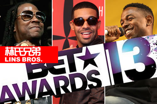 Drake拿到2013 BET Awards黑人娱乐电视大奖最多提名..完整提名名单公布