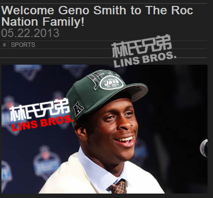Jay Z Roc Nation Sports再有动作! 签下NFL纽约喷气机新秀四分卫Geno Smith (3张照片)