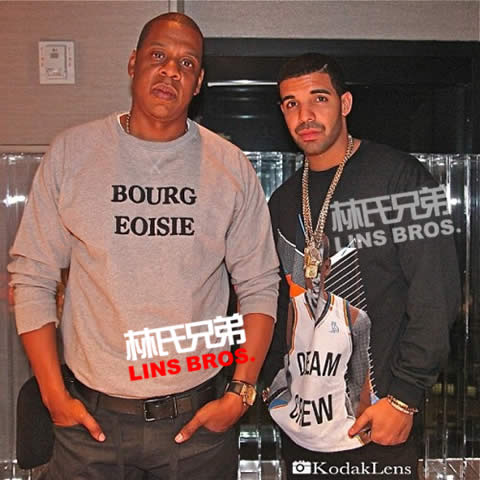 Jay Z和Drake一起在录音室里...再次出现在录音室 (照片)