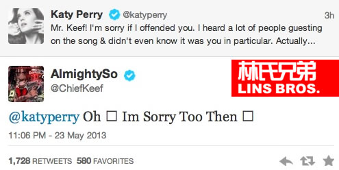 恐吓了流行巨星Katy Perry之后..Chief Keef也后悔公开道歉 (图片)