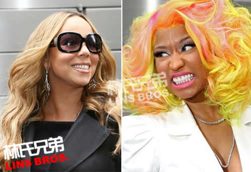 评委Nicki Minaj和Mariah Carey美国偶像现场再起冲突.Nicki化妆包拿出棉签(照片/4张图片)