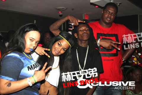 Kanye女徒弟Teyana Taylor, Gucci Mane, Ace Hood在迈阿密夜店Party (18张照片)