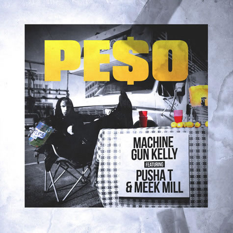 白人说唱歌手Machine Gun Kelly与Pusha T和Meek Mill合作最新歌曲Peso (音乐)