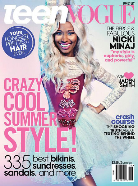 Nicki Minaj登上Teen Vogue杂志封面..谈论艰辛的童年 (4张照片)