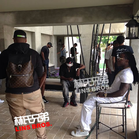 第二部分Lil Wayne, Drake, Rick Ross等拍摄单曲No New Friends MV (8张照片)