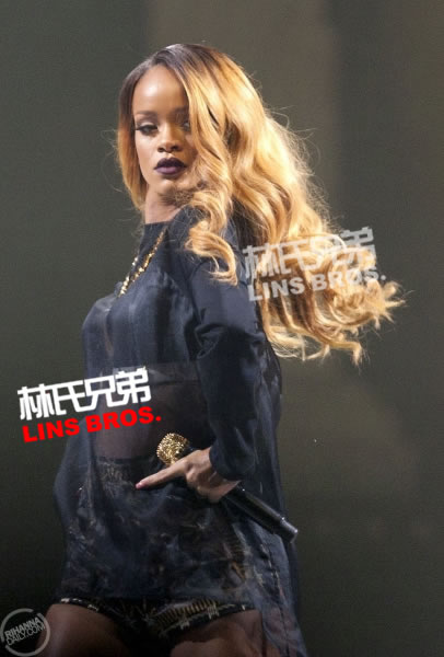 Rihanna再次做出性感动作..在纽约布鲁克林举行演唱会 (14张照片)