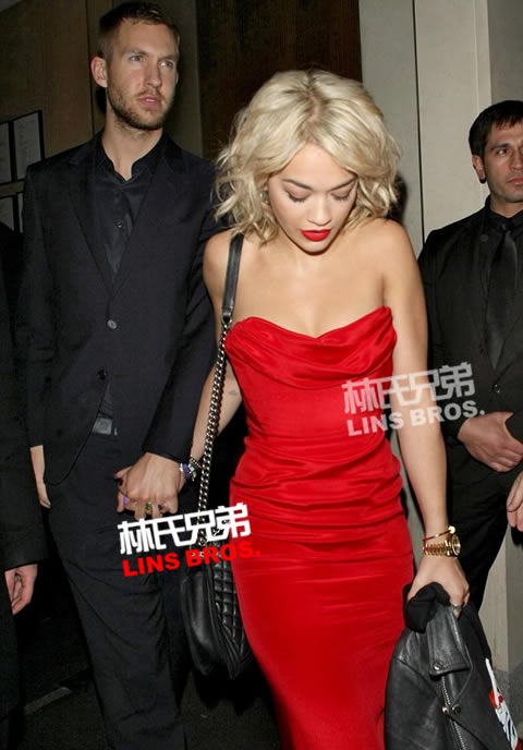 Jay Z女徒弟Rita Ora与绯闻男友Calvin Harris在伦敦约会手牵手 (18张照片)