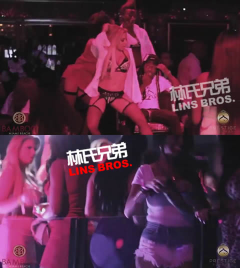 Lil Wayne与Kendrick Lamar在迈阿密夜店Party (视频)