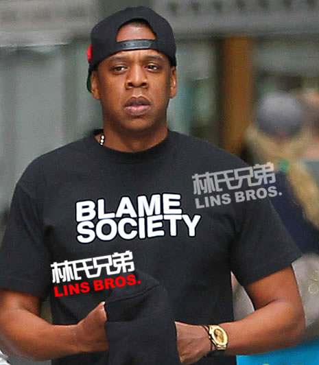 不要怪Jay Z! Jay Z和妻子Beyonce外出..Hov说Blame Society要怪就怪社会 (6张照片)