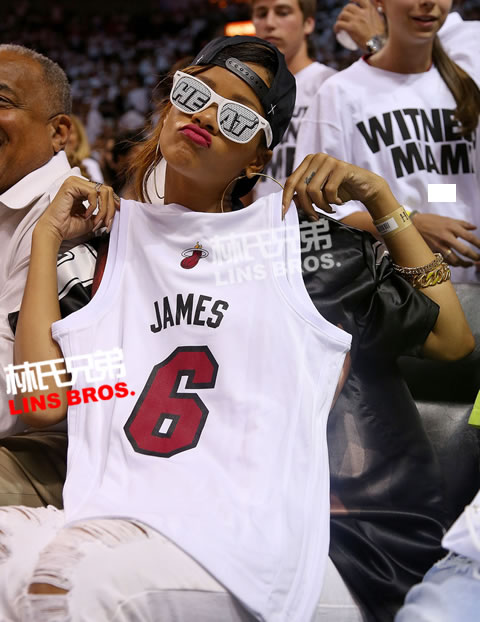 迈阿密热队绝处逢生..Rihanna作为詹姆斯超级粉丝自豪地表达#KINGJAMES (图片)