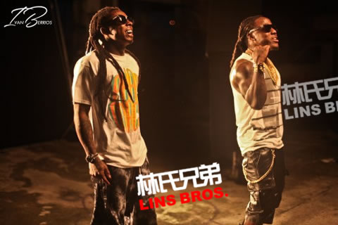 Lil Wayne与兄弟Ace Hood一起拍摄单曲We Outchea MV (7张照片)
