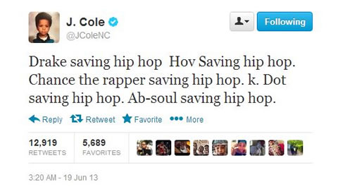 怒气冲天! J. Cole受到刺激..在微博上疯狂地抨击..又疯狂地赞扬 (12张图片)