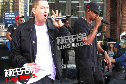 Jay Z 获得纽约批准将在时代广场开屋顶演唱会..3年前和Eminem来过