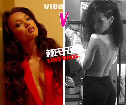 Rihanna Vs. Karrueche Tran谁更性感? Chris Brown爱的两个女人比拼 (6张照片对比)