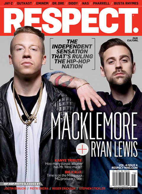 嘻哈冠军组合Macklemore & Ryan Lewis 登上 RESPECT. 杂志封面 (照片)