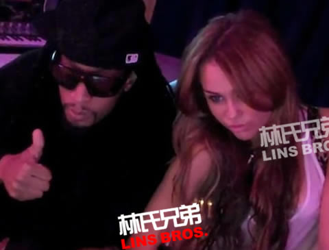 30张照片Miley Cyrus麦莉赛勒斯和说唱明星们一起：Lil Wayne, Snoop, T.I., 50 Cent, PSY