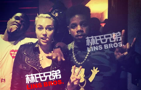 30张照片Miley Cyrus麦莉赛勒斯和说唱明星们一起：Lil Wayne, Snoop, T.I., 50 Cent, PSY