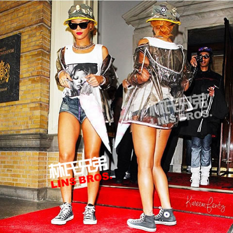 Rihanna出现在德国科隆..戴着黑框眼镜 (4张照片)