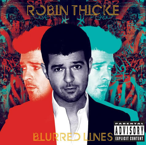 刚拿下Billboard冠军 Robin Thicke发布新专辑Blurred Lines 封面和歌曲名单 (图片)