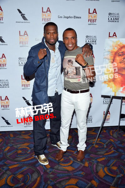纪录片制片人50 Cent在洛杉矶电影节首映Tapia新纪录片电影 (4张照片)