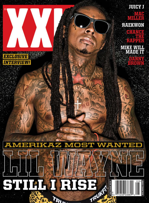 看看Lil Wayne 2013年6/7月XXL杂志内页扫描 (7张照片/PDF) 