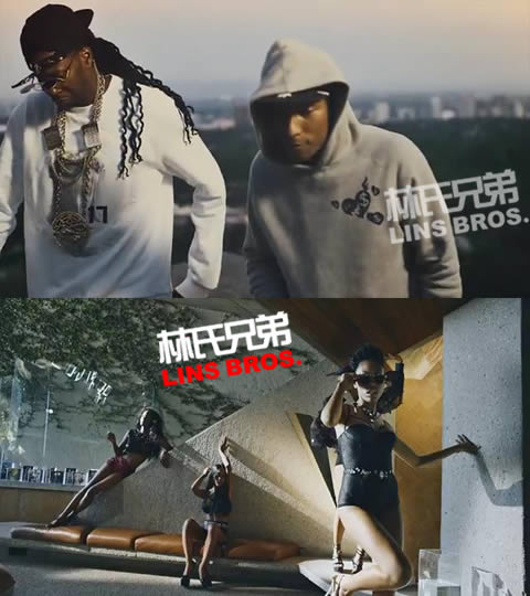 Pharrell客串2 Chainz 新专辑第一单曲Feds Watching官方MV (视频)