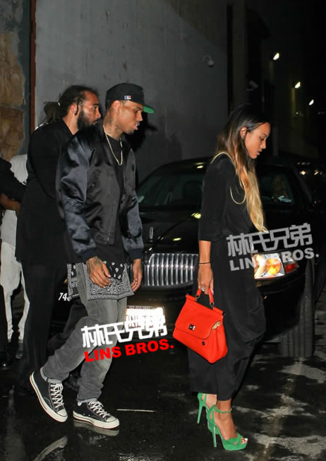 Chris Brown与他的爱人Karreuche Tran在2013 BET Awards After Party (7张照片)