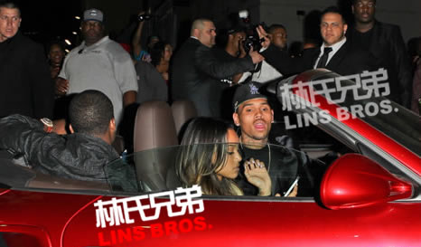 Chris Brown与他的爱人Karreuche Tran在2013 BET Awards After Party (7张照片)