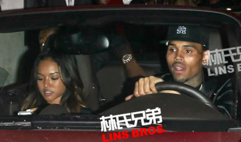 Chris Brown与他的爱人Karreuche Tran在2013 BET Awards After Party (7张照片)