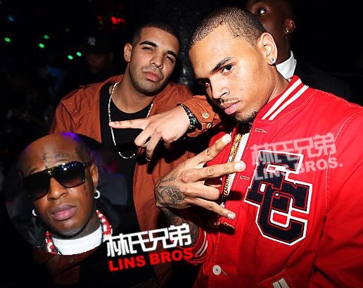 Drake不想和Chris Brown一起Party..但Breezy在Drake歌曲上Freestyle (短视频)