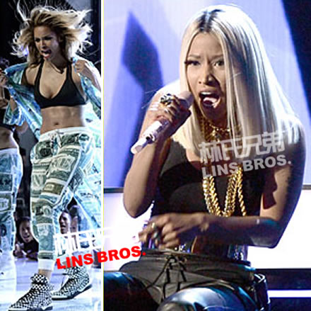 Ciara和Nicki Minaj在2013 BET Awards黑人娱乐电视大奖表演 (3张照片/视频)