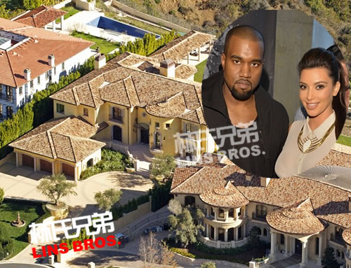 打造皇宫?!..Kanye West 和女友卡戴珊装修豪宅..4个镀金厕所..仅一张床定制100万元