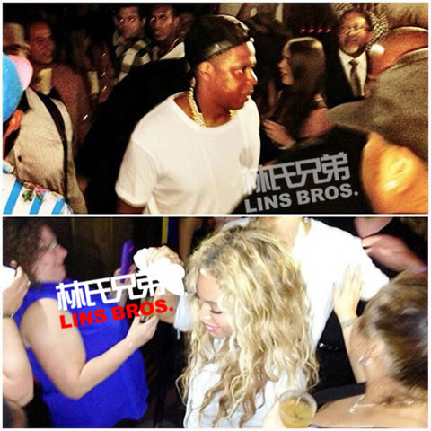 Beyoncé, Alicia Keys观看Jay Z/Justin Timberlake纽约演唱会 (6张照片)