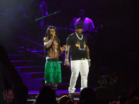 Lil Wayne和T.I.在宾夕法尼亚州举行America’s Most Wanted演唱会 (12张照片)