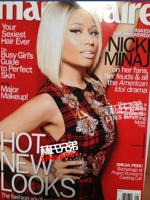 Nicki Minaj 登上 Marie Claire 杂志封面 (2张照片)