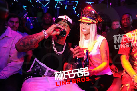 Nicki Minaj和YMCMB大老板Birdman在迈阿密盛大Party (10张照片)