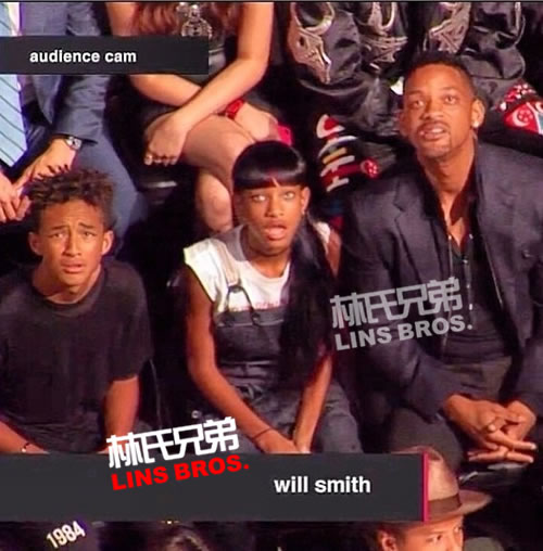 Will Smith, Rihanna, Drake对麦莉·赛勒斯表演反应不一..史密斯一家表情经典 (图片)