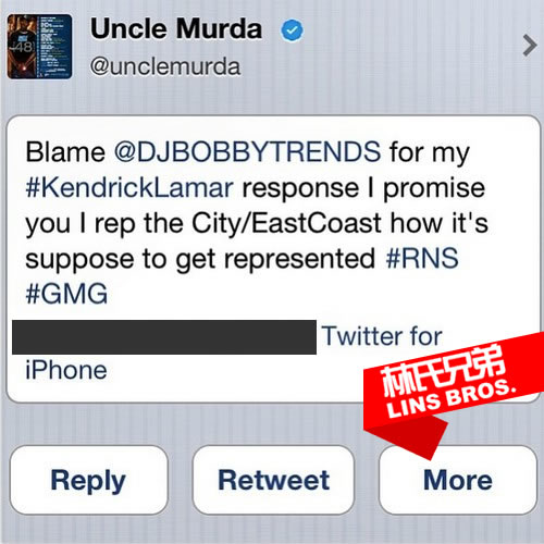 纽约说唱歌手Uncle Murda 站出来攻击Kendrick Lamar, 新歌The Response (音乐)